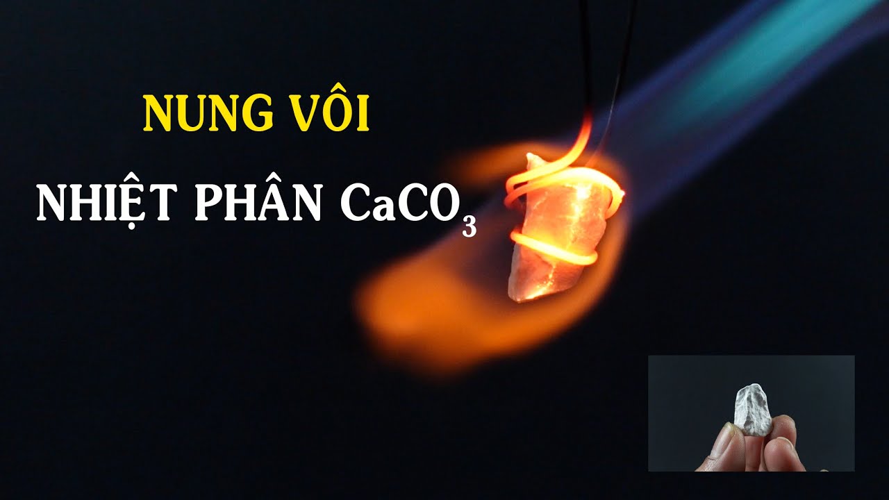 phản ứng phân hủy canxi cacbonat khi nung nóng