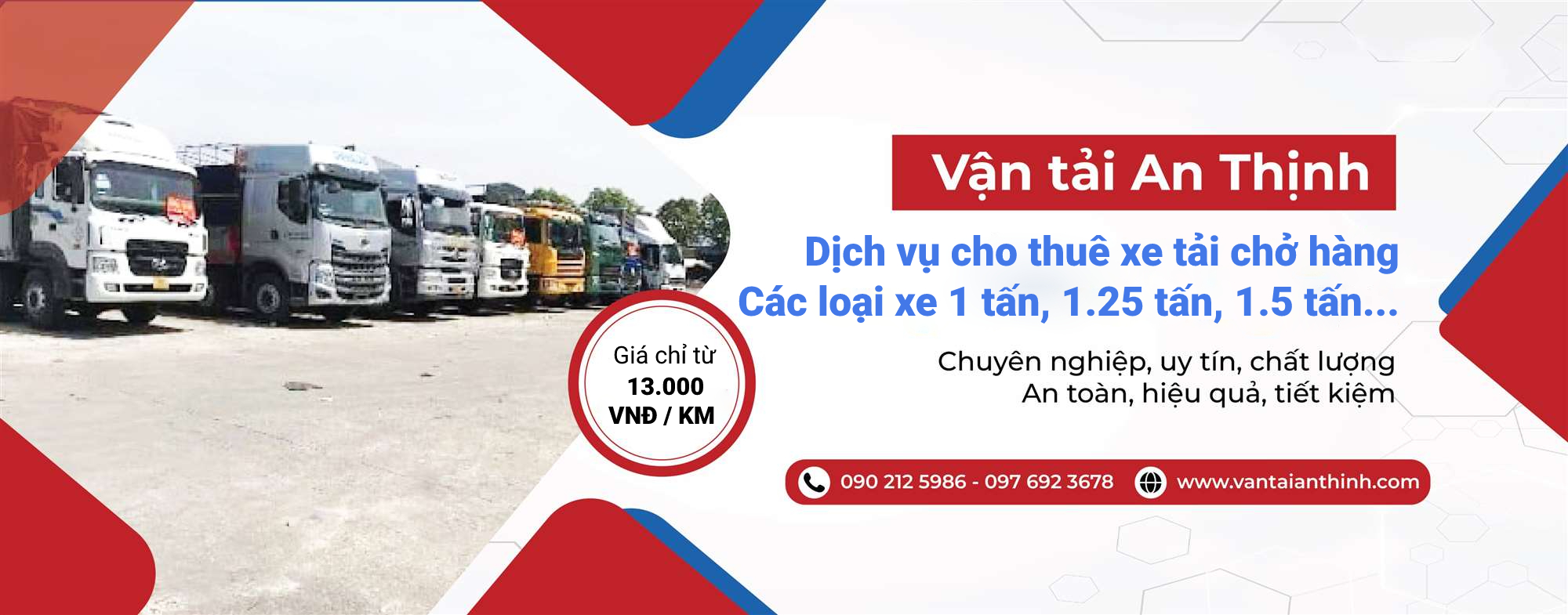 Vận tải An Thịnh, dịch vụ cho thuê xe tải chở hàng giá rẻ Hà Nội