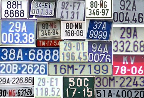 Biển số xe 64 tỉnh thành