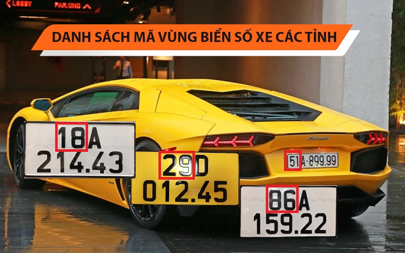 Biển số xe các tỉnh thành