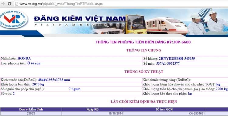 Tra cứu biển số xe