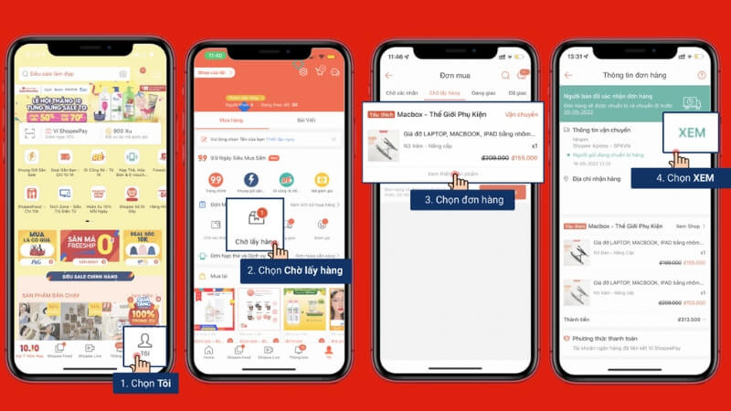 Kiểm tra đơn hàng shopee express