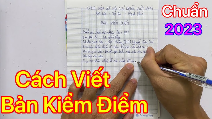 Mẫu bản kiểm điểm